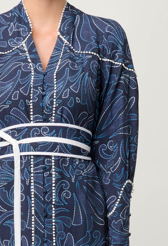 OnceWas Adela Viscose Dobby Dress in Altamira