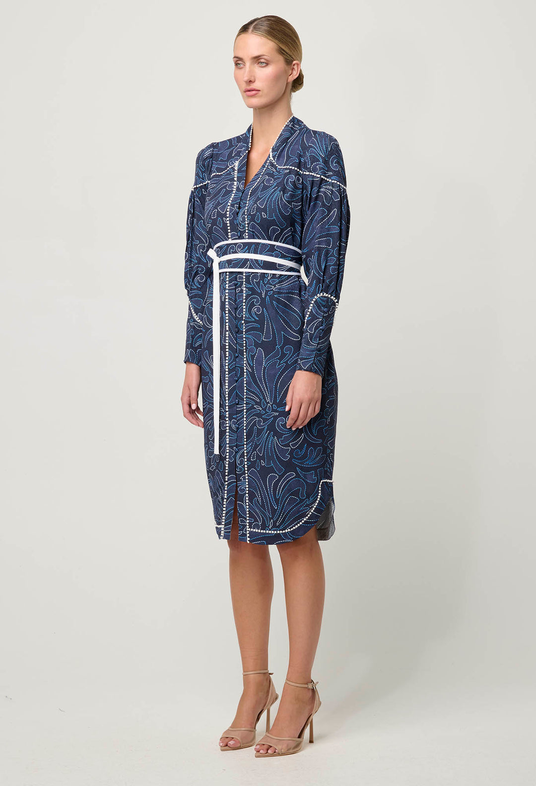 OnceWas Adela Viscose Dobby Dress in Altamira