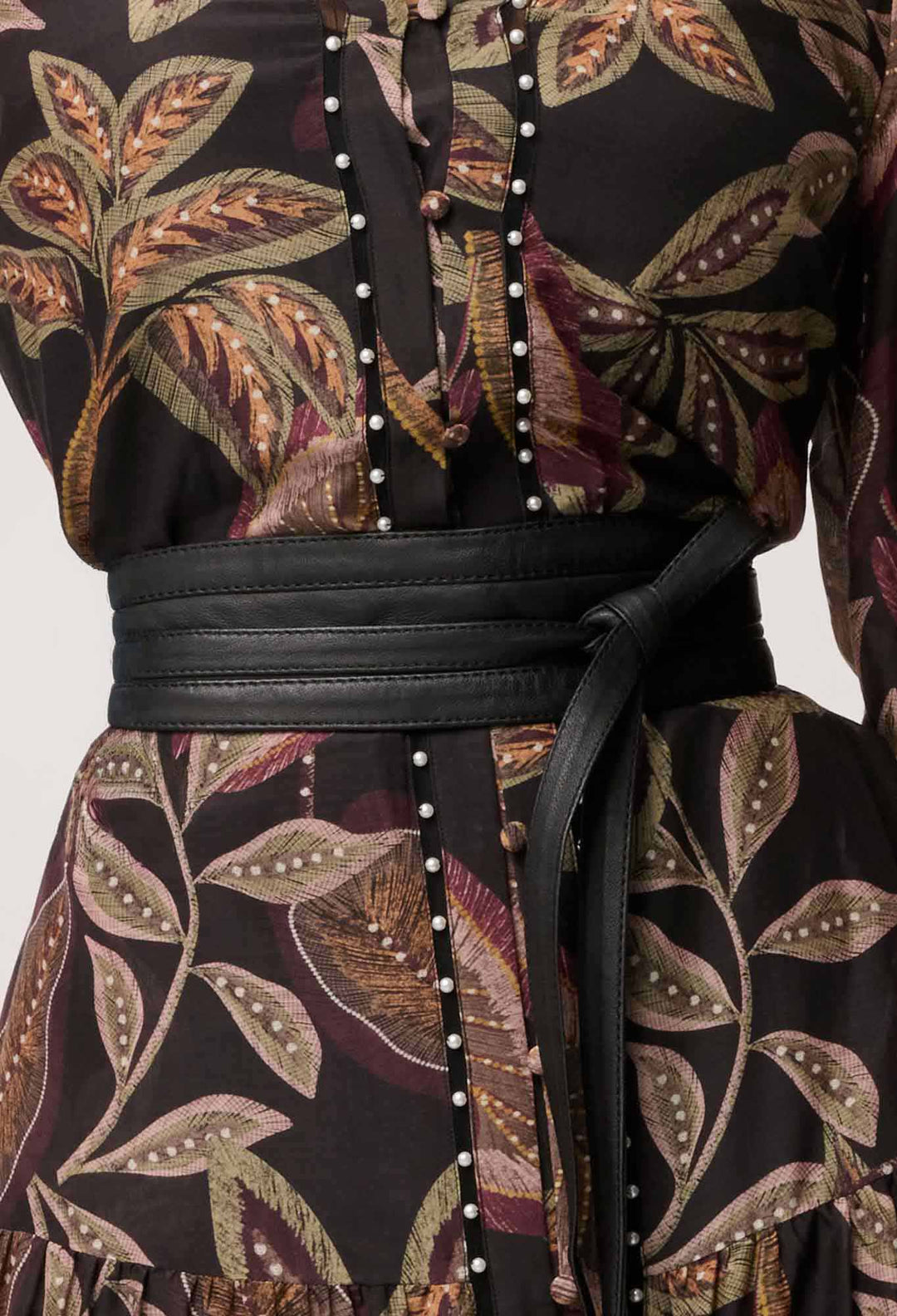 Milton Leather Belt in Black
