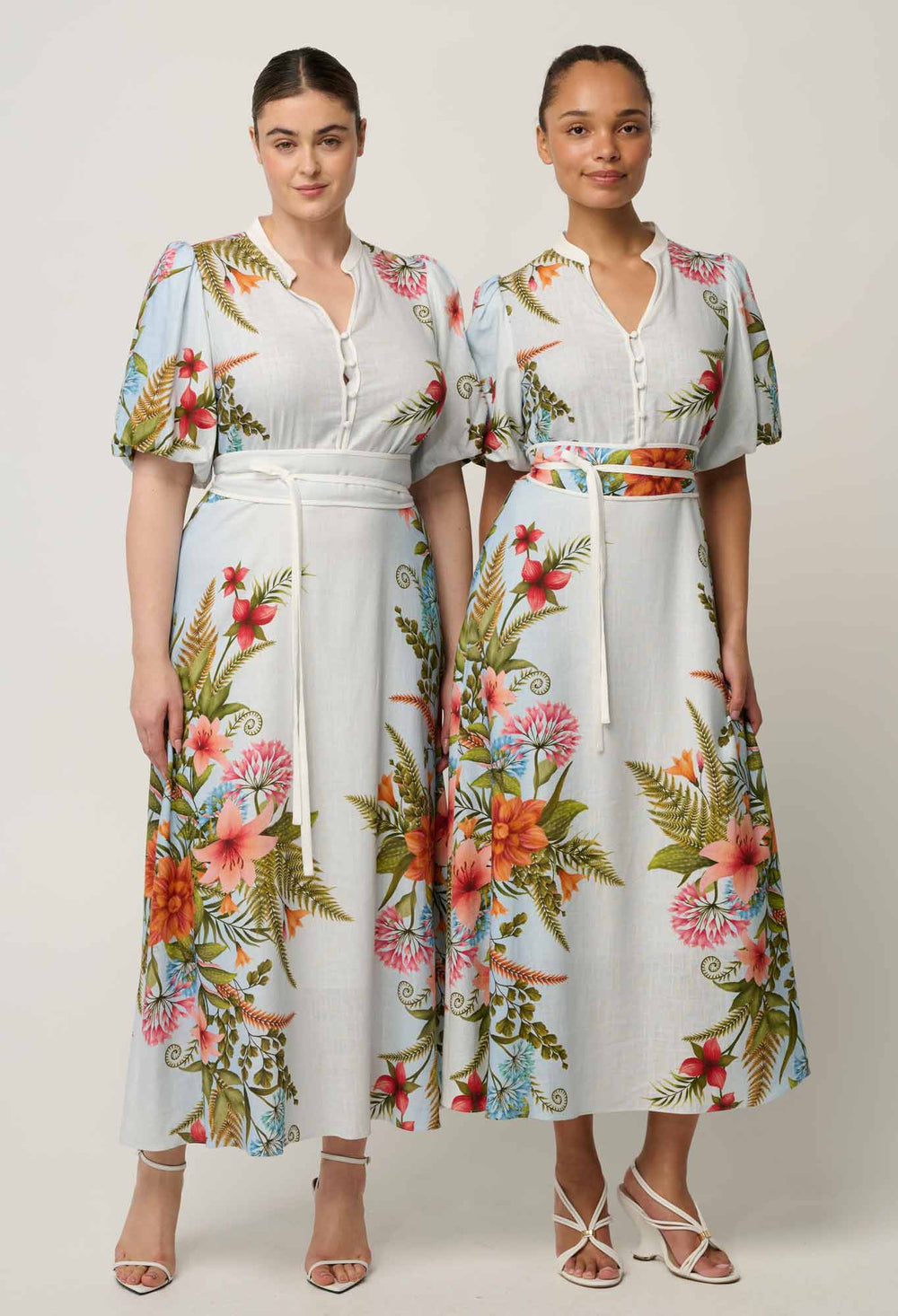 Fleur Viscose Blend Print Dress in Bloomscape
