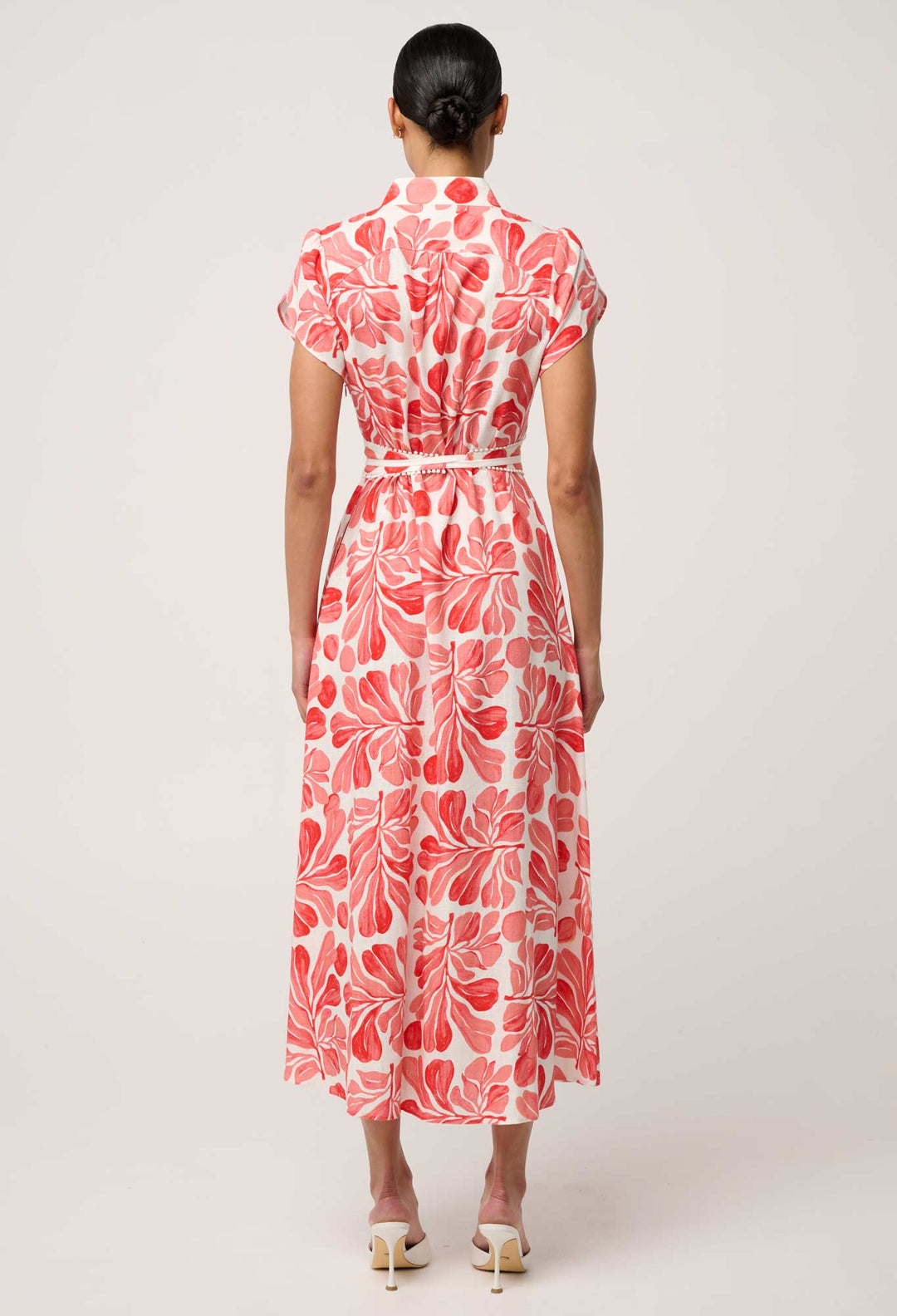 Cattleya Linen Viscose Smock Maxi Dress in Soleil Pavilion