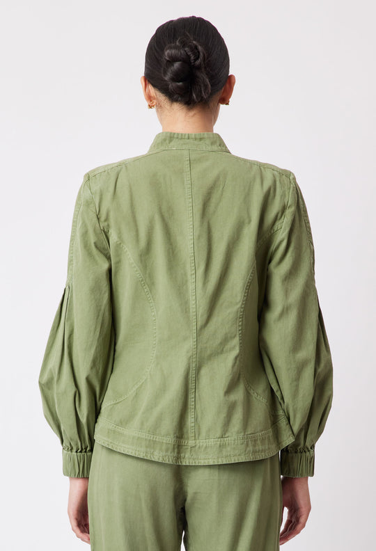 OnceWas Jolie Cotton Jacket in Sage