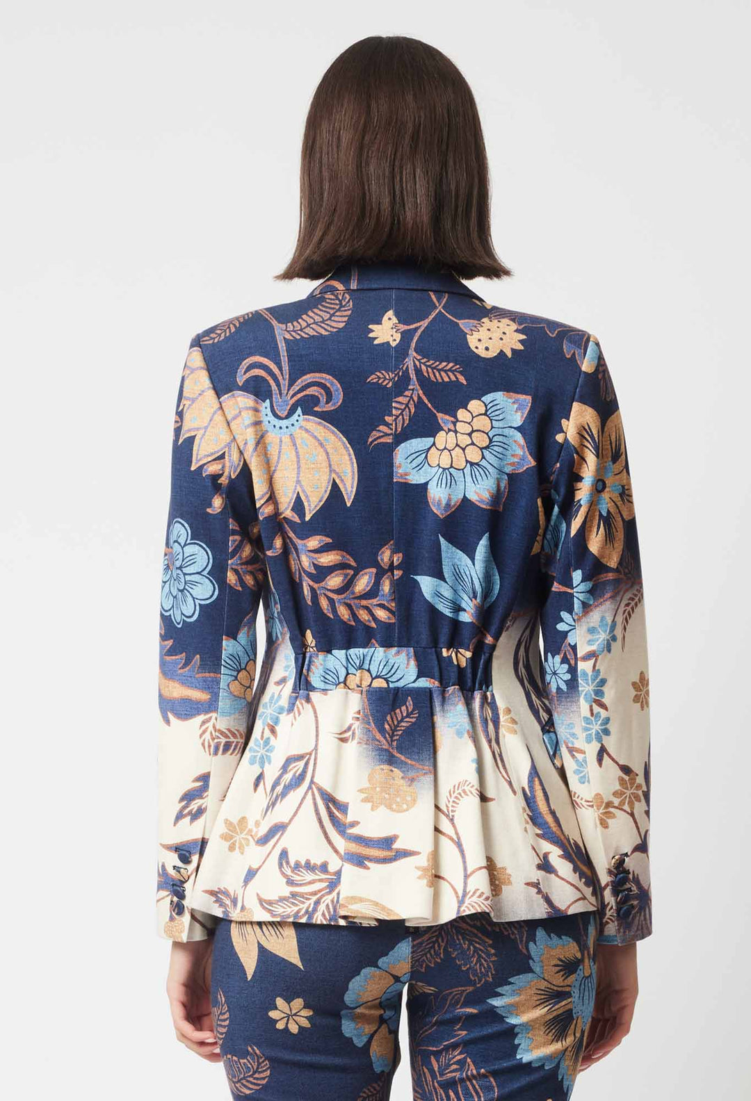 OnceWas Venus Ponte Blazer in Lotus Flower