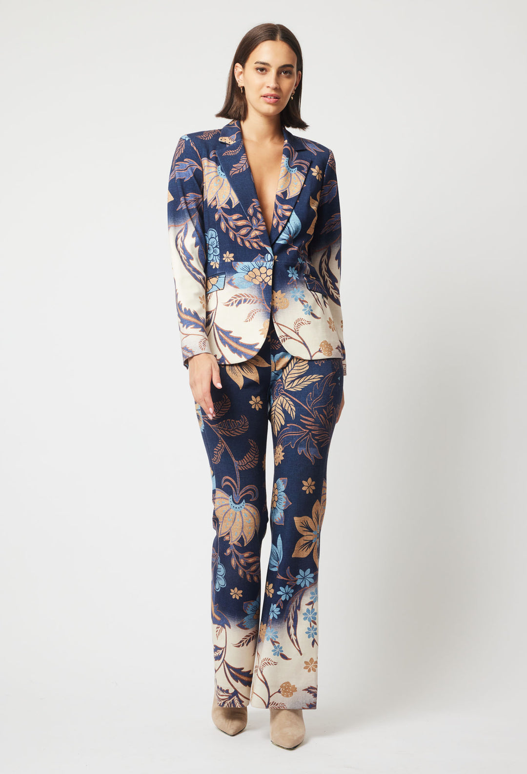 OnceWas Venus Ponte Blazer in Lotus Flower