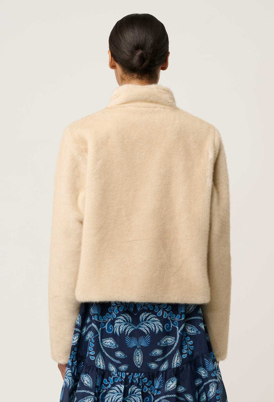 Rylie Reversible Faux Fur Jacket in Altamira & Blanca