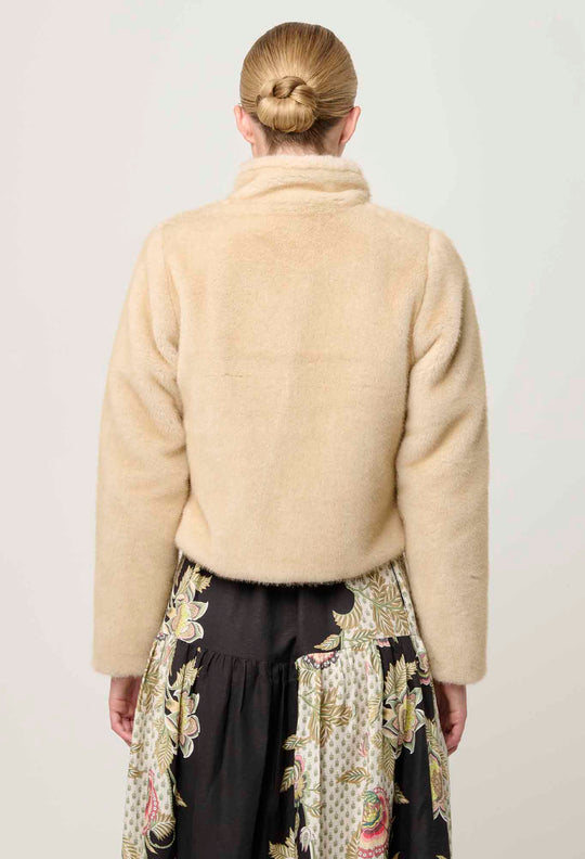 Rylie Reversible Faux Fur Jacket in Altamira & Blanca