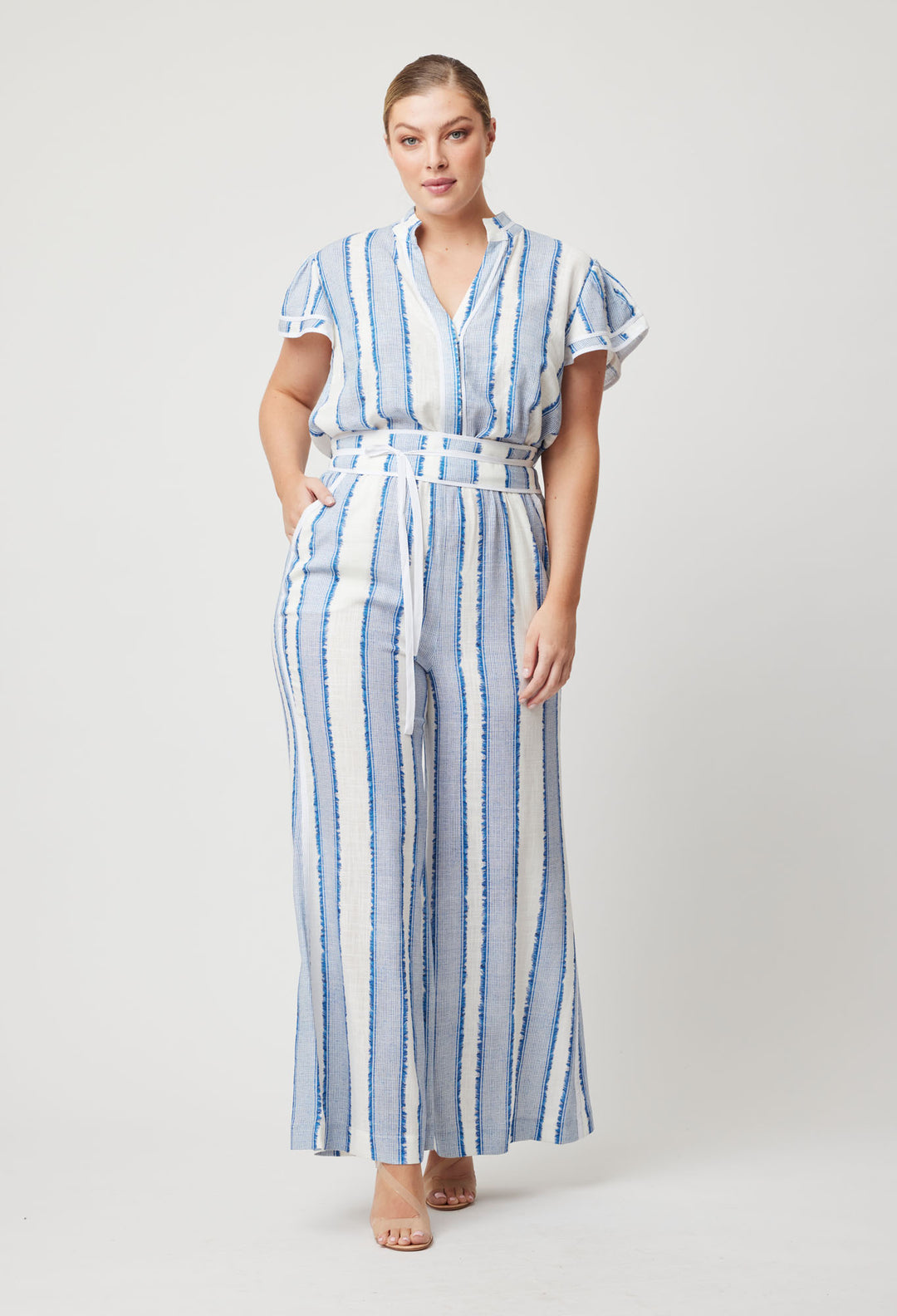 OnceWas Positano Viscose Linen Jumpsuit in Sorrento Jumpsuit