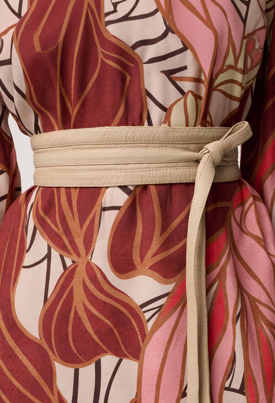 Milton Leather Belt in Oatmeal