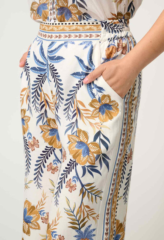 OnceWas PETITE Willow Linen Viscose Pant in Golden Medina