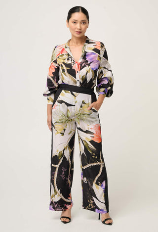 PETITE Sorrel Wide Leg Pant in Tangled Blossom