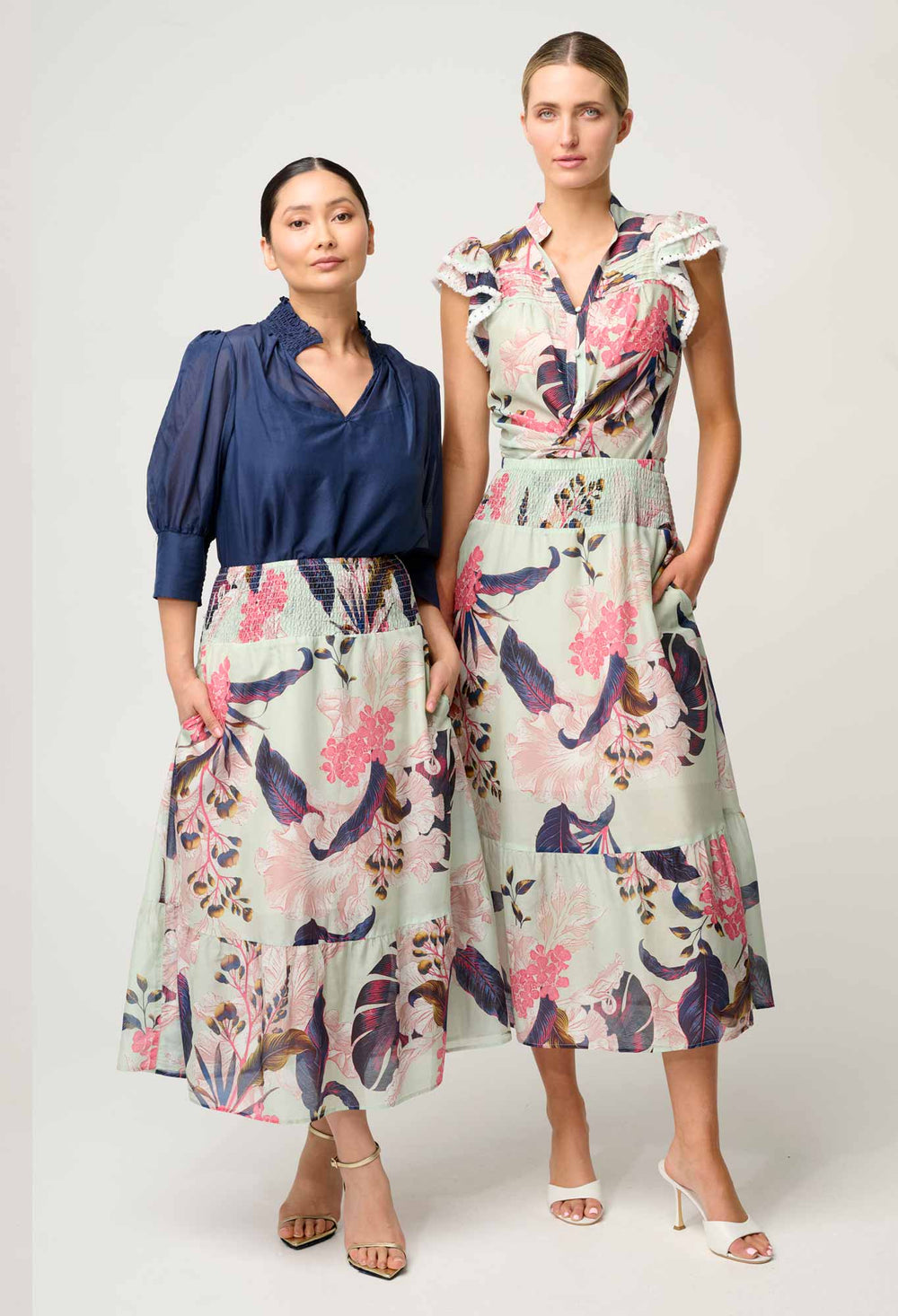 OnceWas PETITE Maysa Viscose Dress in Oasis Flora