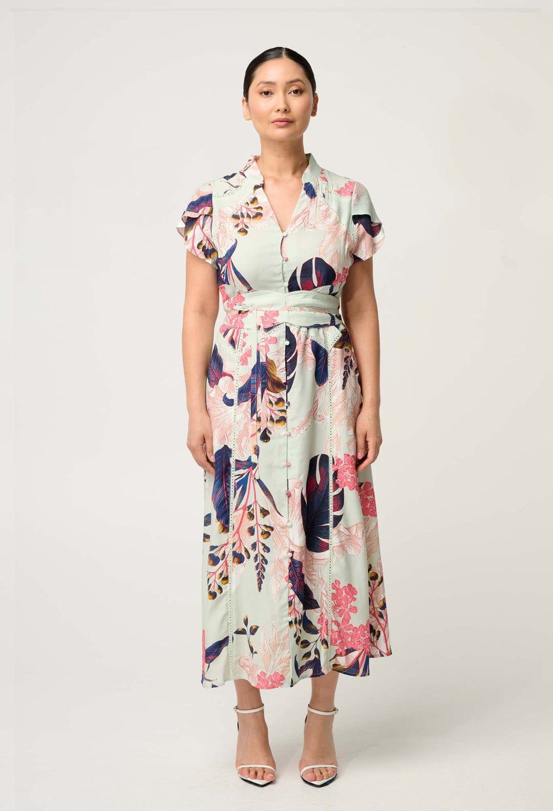 OnceWas PETITE Maysa Viscose Dress in Oasis Flora
