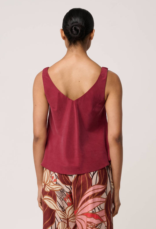 Delray Reversible Cami in Ruby