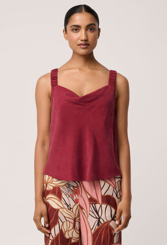 Delray Reversible Cami in Ruby