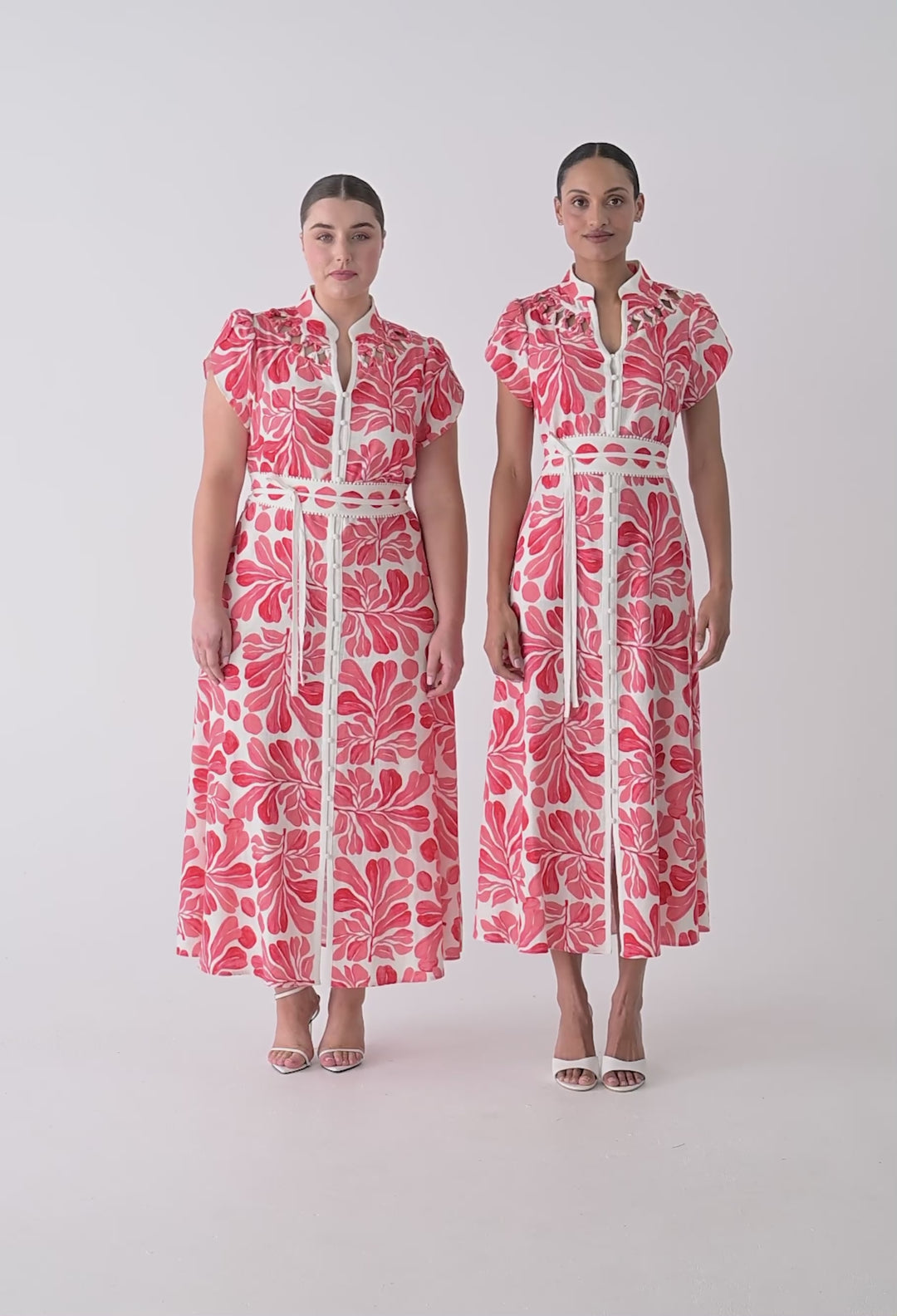 Cattleya Linen Viscose Smock Maxi Dress in Soleil Pavilion