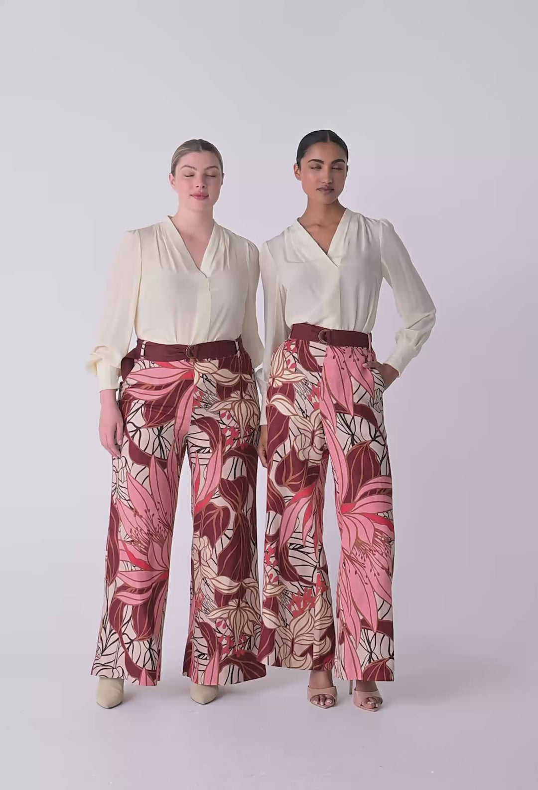 Eden Silk Pleated Shirt in Cloud