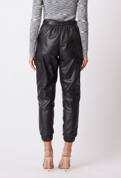 OnceWas Tallitha Leather Pants in Black