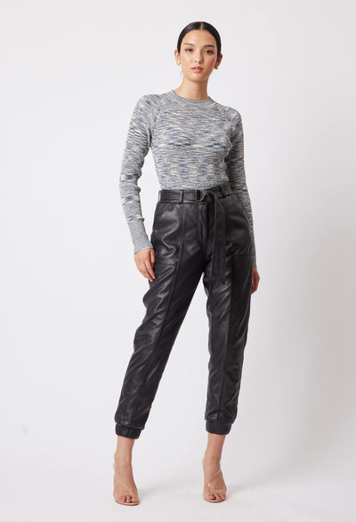 OnceWas Tallitha Leather Pants in Black