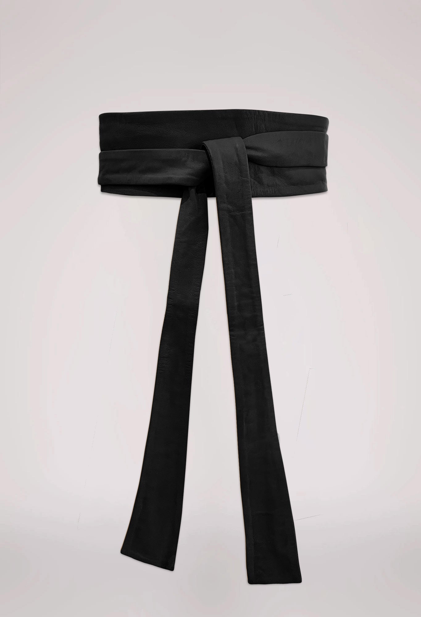 OnceWas Castro Leather Belt in Black